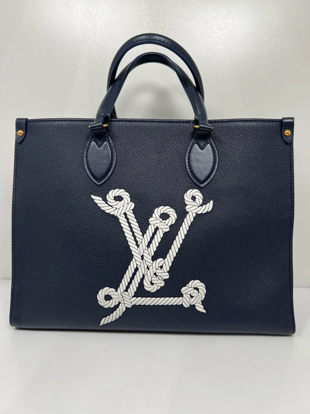 Louis Vuitton OnTheGo MM Navy Blue Nautical Collection M24834